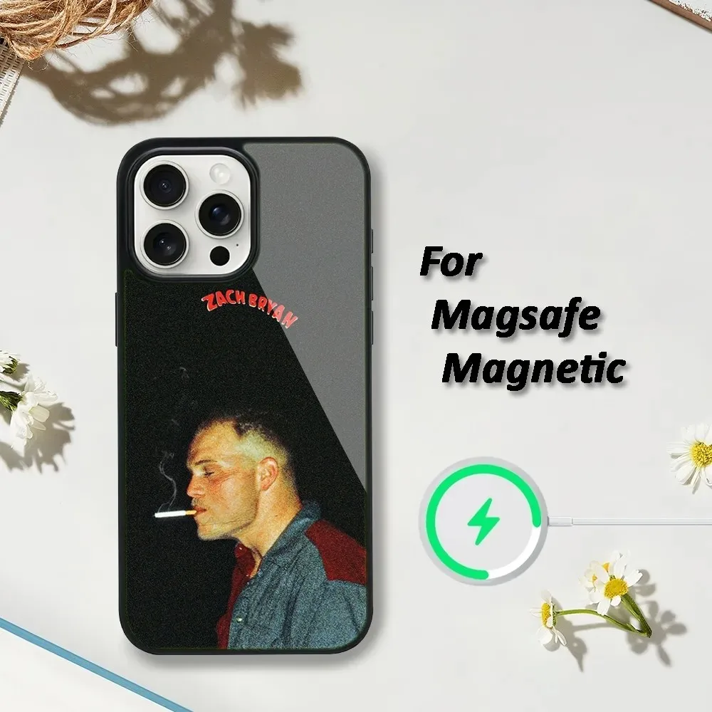 Z-Zach B-Bryan Countryside Singer Phone Case For iPhone 16,15,14,13,12,11,Plus,Pro,Max,Mini Magsafe Magnetic Wireless Charging