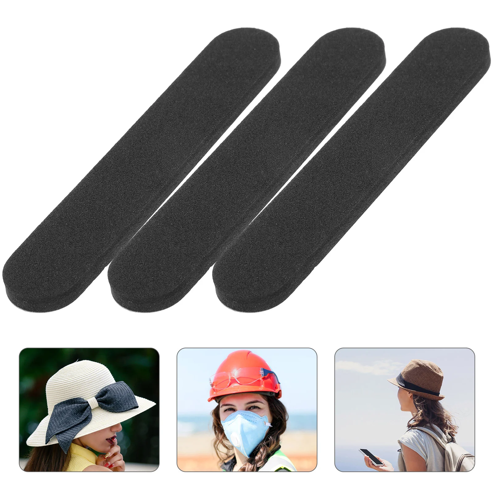 25 Pcs Hat Sweat Sponge Caps Sizer Insert The Reduction Pad Hardhat Reducer Gift Foams for Sizing Tape Filler