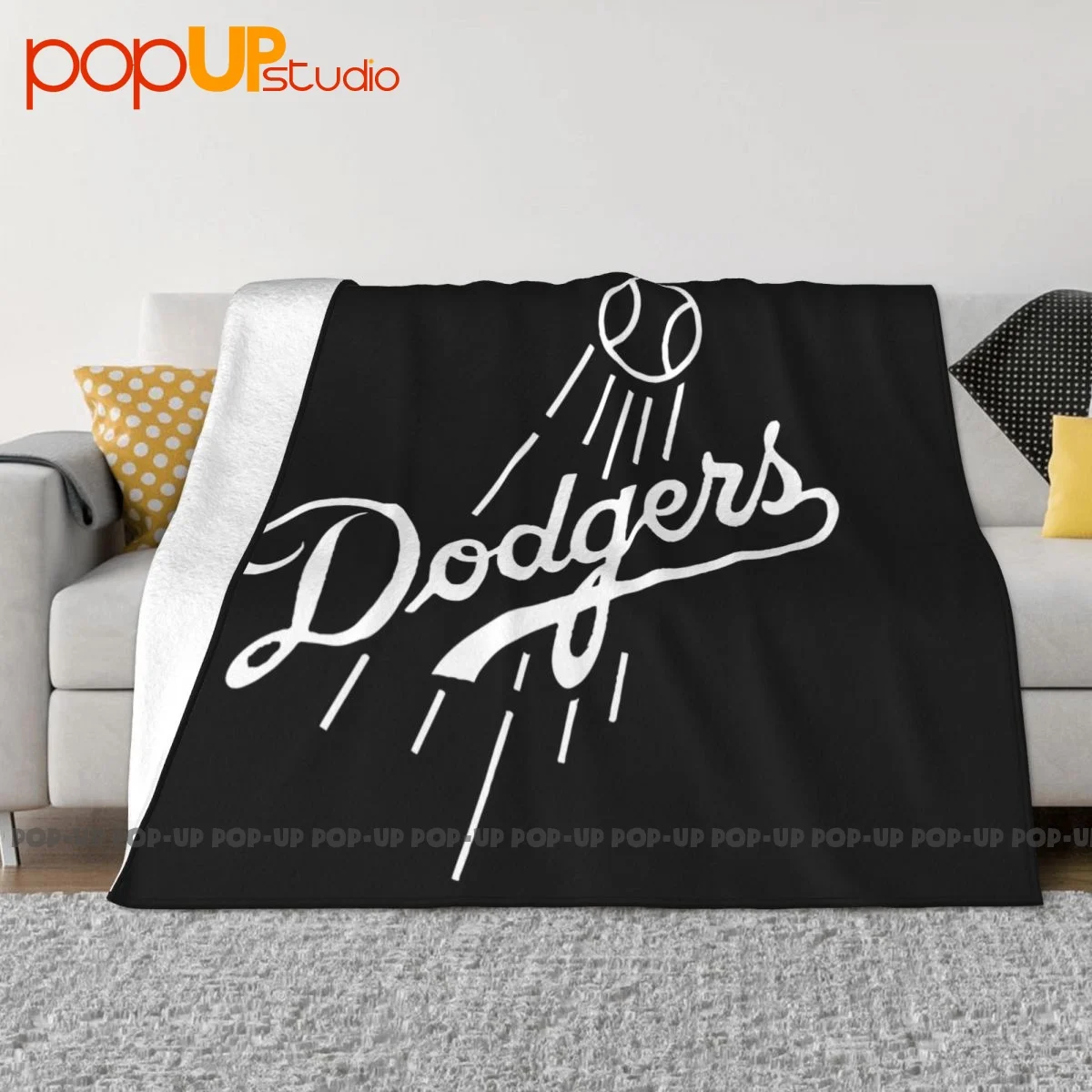 Dodgers Baseball La Los Angeles Champs Blanket Textile Four Seasons Bedding Travel