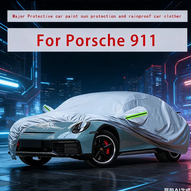 for Porsche 911 outdoor protection full vehicle cover, snow cover, sunshade, waterproof, dustproof external decoration
