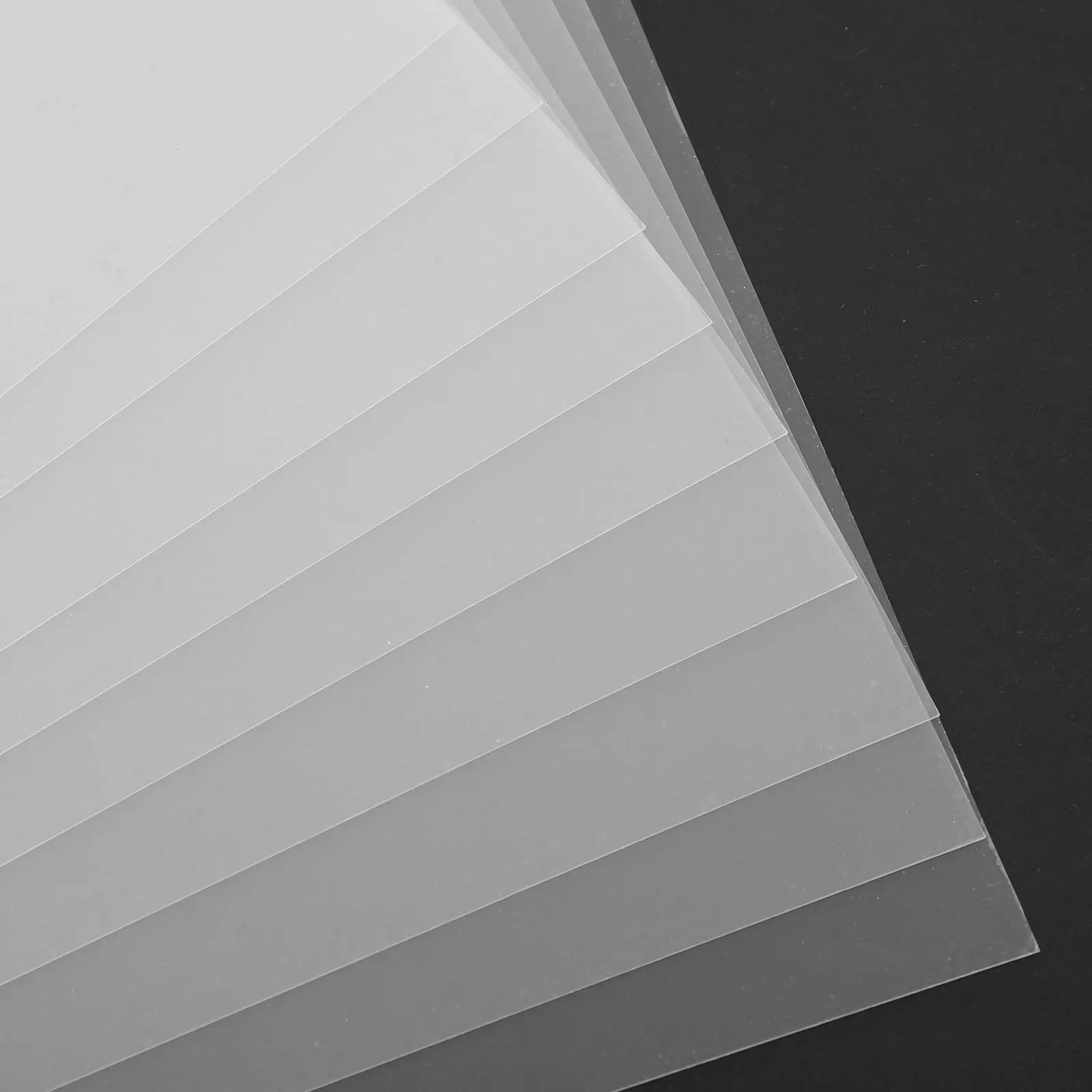 10Pcs Clear Hard PVC Film Sheet High Transparency Plastic for DIY Craft Projects Frame Covers Display Artwork Protection Panels