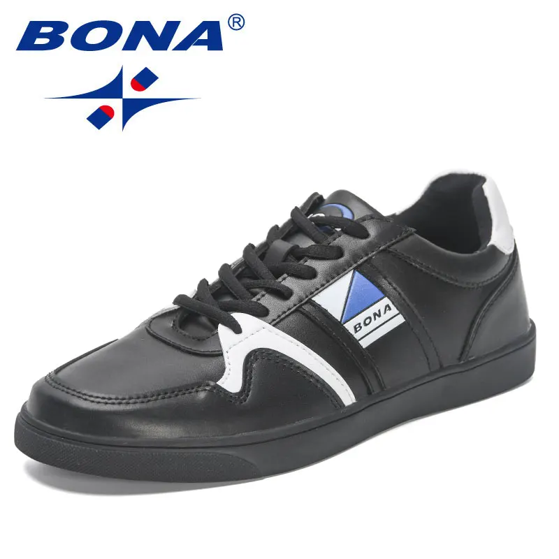 BONA 2023 nuovi designer scarpe Casual uomo primavera autunno piattaforma scarpe basse uomo moda Sneakers calzature per il tempo libero Mansculino