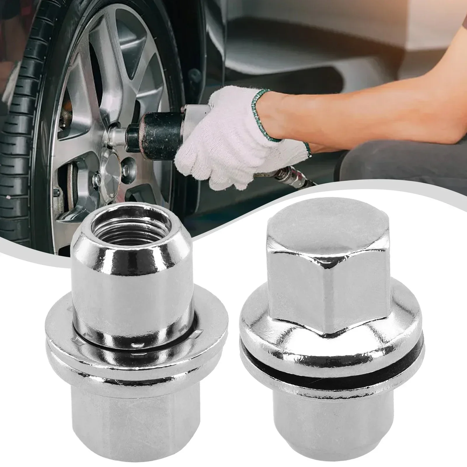 

Car Wheel Nut Chrome Plating High Quality Practical Silver Steel For Land Rover Discovery For Range Rover Sport