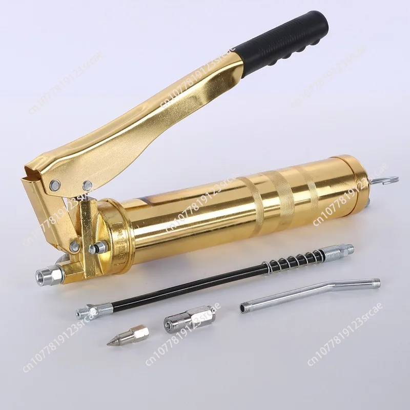 High Pressure Manual Grease Gun Heavy Duty Pistol Grip Transparent Explosion Proof Material