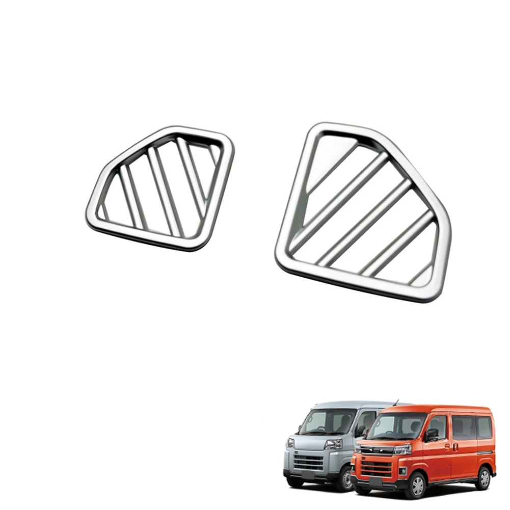 Car Matte Silver Dashboard Side Upper Air Vent Housing Outlet Frame Cover Trim for Daihatsu ATRAI HIJET CARGO 2022+ RHD