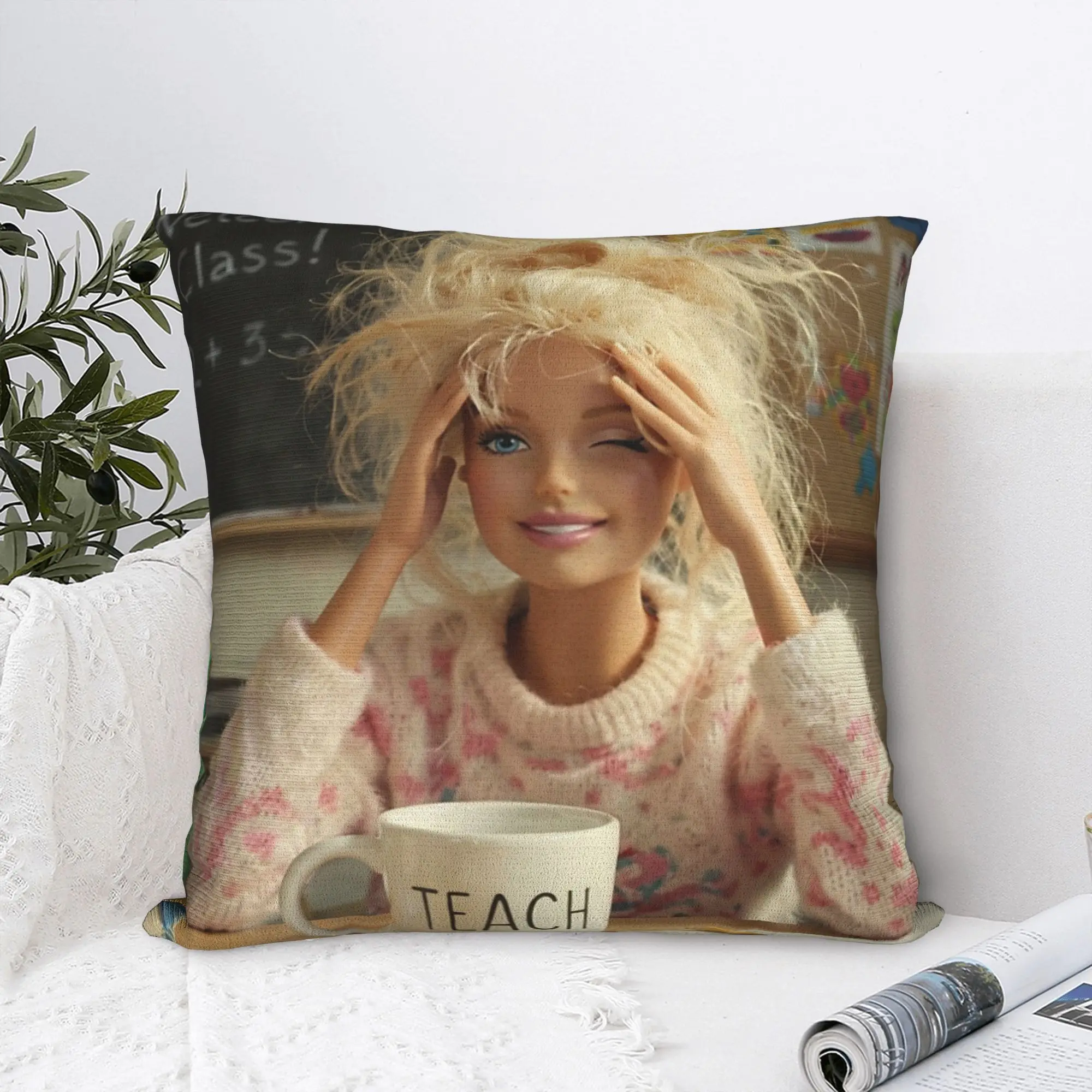 Made It to May Teacher Girls Meme Last Day of School Pillow Cover  Fashion Pillow Case For Sofa Home Decor Square Pillowcases