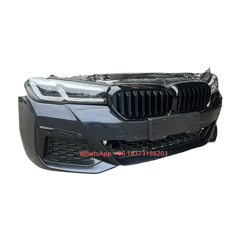 

Complete Front Nose Radiator Grille Kit for BMW-5 Series G30 LCi Bumper Assembly with Original Auto Parts