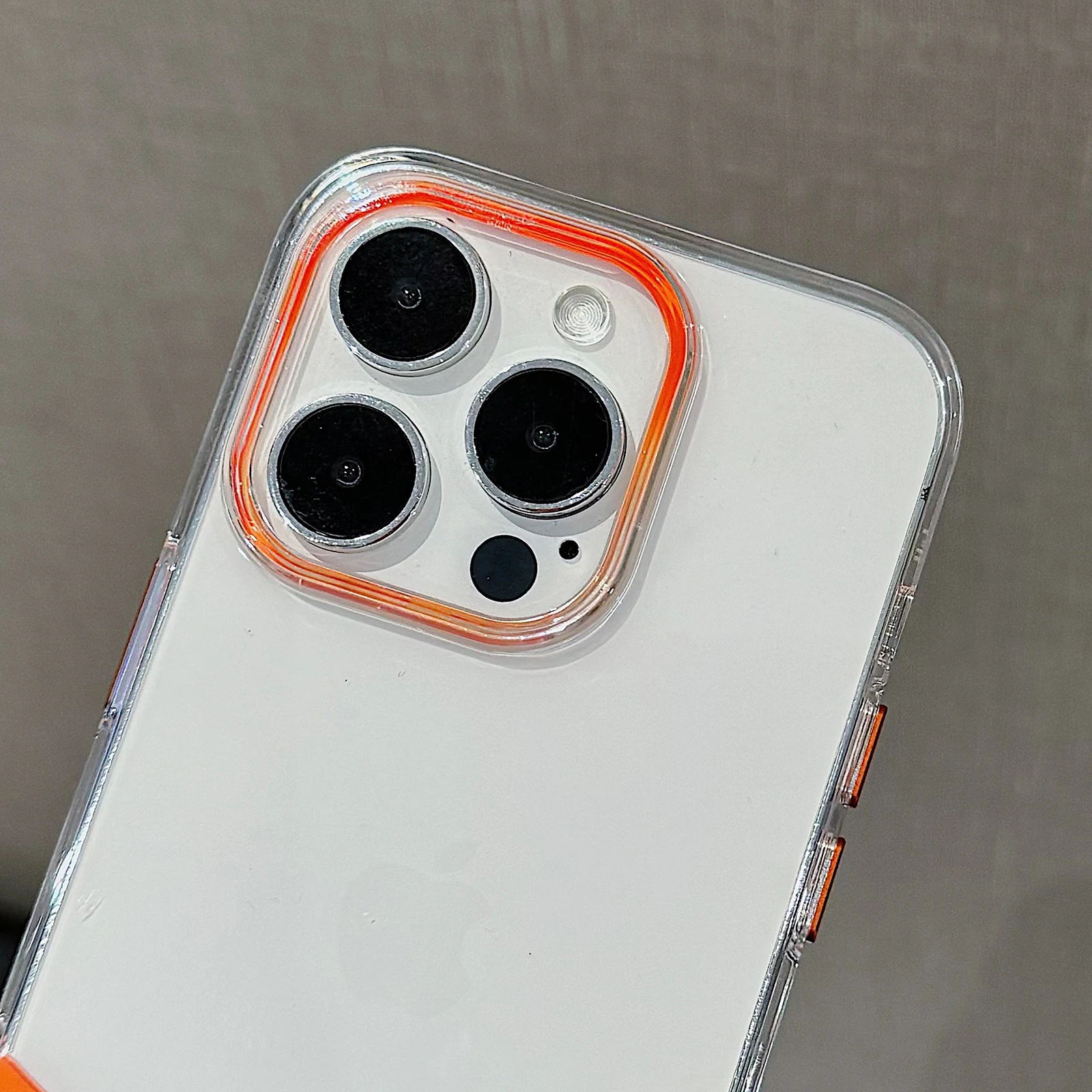 2 in 1 Detachable Hit Color Ultra Thin Clear Shockproof Hard Case For iphone 15 14pro 13pro 12 15Pro Max TPU+PC Protective Cover