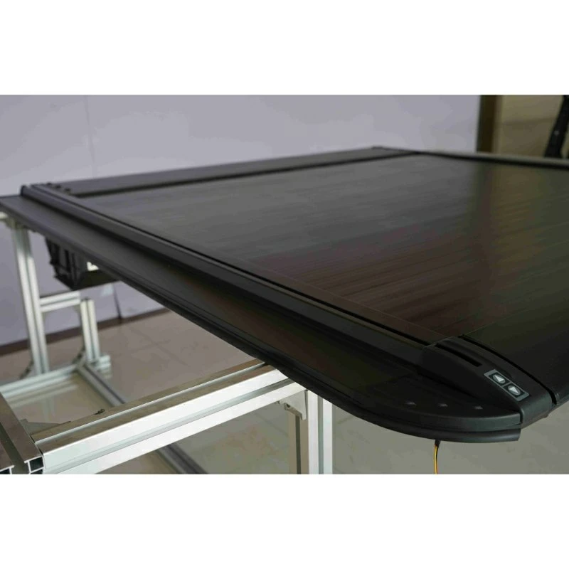 Electric Remote Operated Hard Waterproof Retractable Tonneau Cover for Pickup Truck, Aluminum Roller Shutter Truck Bed Cover
