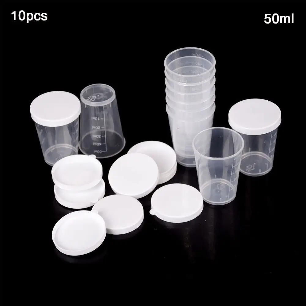 Liquid Calibration Test Plastic with Lid Measuring Cups Cup Container