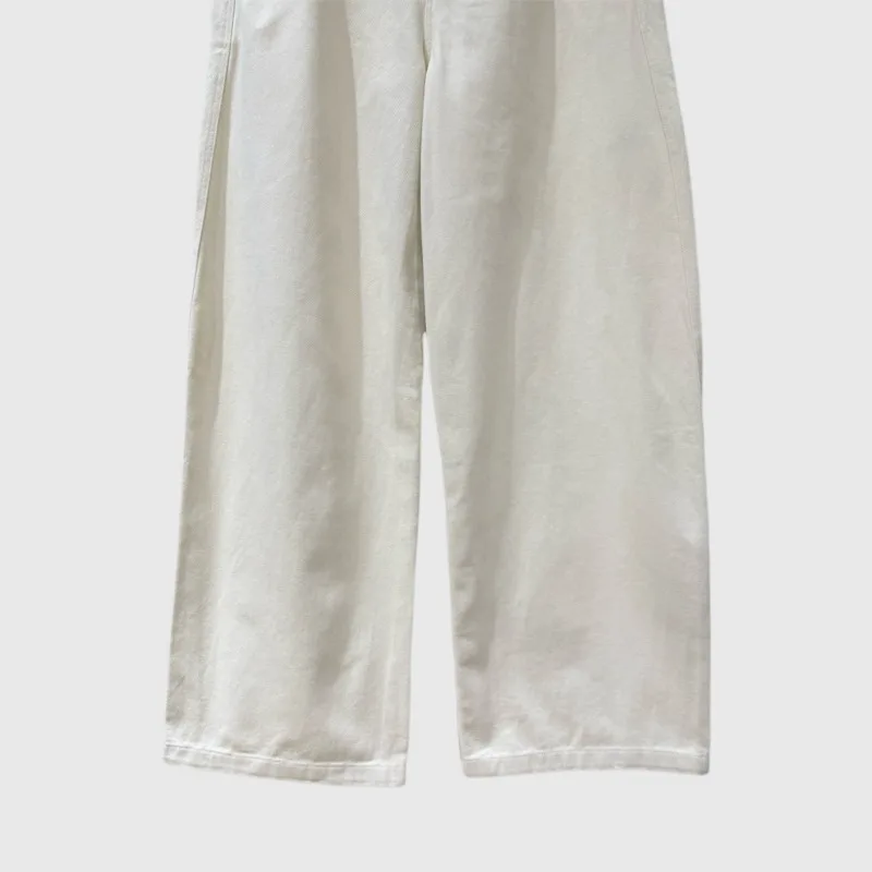 HKSH Estate Nuove Donne Marea Chic Alla Moda Elegante Stile Semplice Colore Solido Casual Tasca A Vita Alta Versatile Pantaloni Dritti HK6379