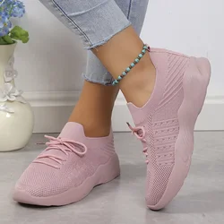 Sneakers da donna Tennis Sport femminile scarpe da corsa da palestra scarpe Casual stringate scarpe vulcanizzate traspiranti in rete Zapatillas Mujer