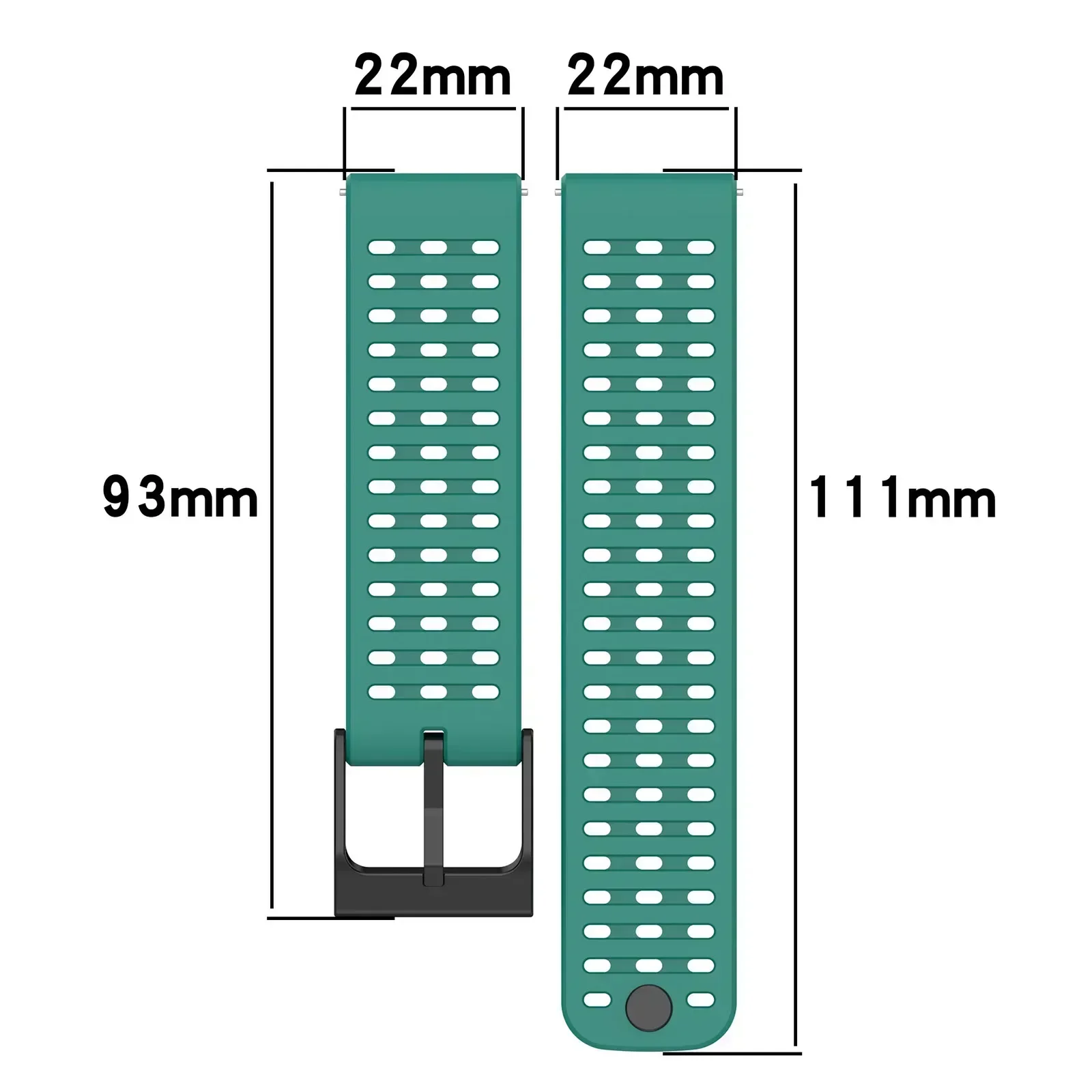 22mm Strap For Suunto RACE S / Ocean / Vertical Silicone Wristband For Suunto 5 9 Peak Pro Replacement Watch Band Bracelet