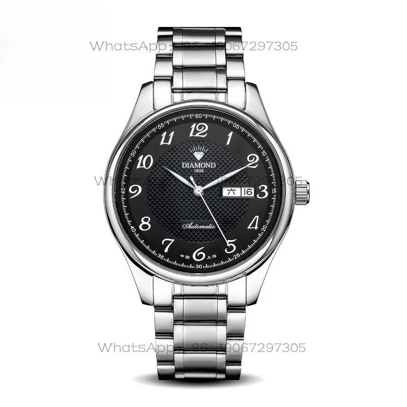 Time Island Watch Shanghai Men's Automatic Mechanical Minimalist Transparent Steel Band Men's Waterproof Watch