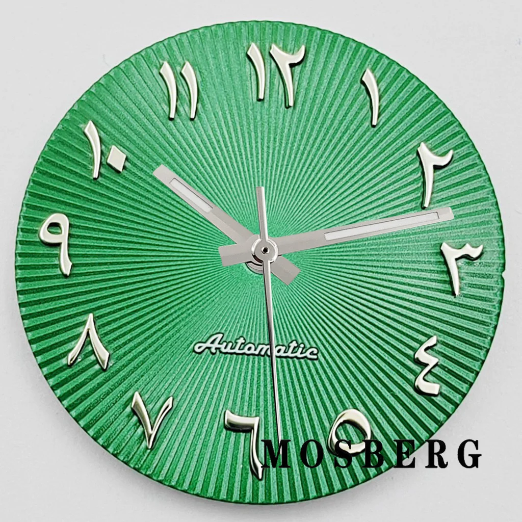 29 مللي متر NH35 ساعة الطلب مع ساعة الأيدي ل NH35 NH35a العقيمة أسود/أزرق ساعة وجوه الحركة التلقائية الملحقات