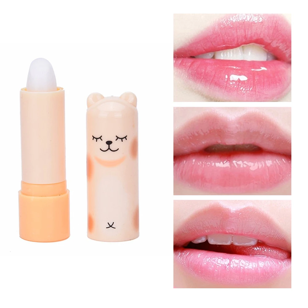 1~10PCS Natural Plant Lip Balm Moisture Colourless Cartoon Lip Balm Fruit Embellish Lipstick Baby Lips Lip Care Random Colors