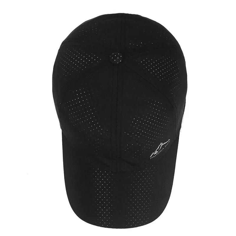 Summer For Men Women Solid Mesh Baseball Cap Outdoor Breathable Adjustable Quick Dry Waterproof Fishing Sunhat Running Sweat Hat