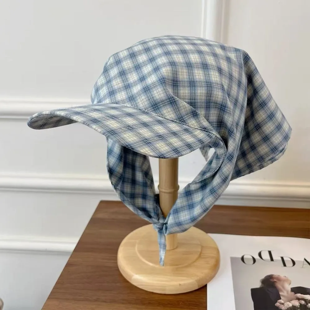 النمط الريفي الحجاب قبعة بيسبول واقية من الشمس منقوشة مثلث الحجاب قبعة قبعة واقية من الشمس وشاح بلغت ذروتها قبعة Strappy باندانا قبعة السفر #2