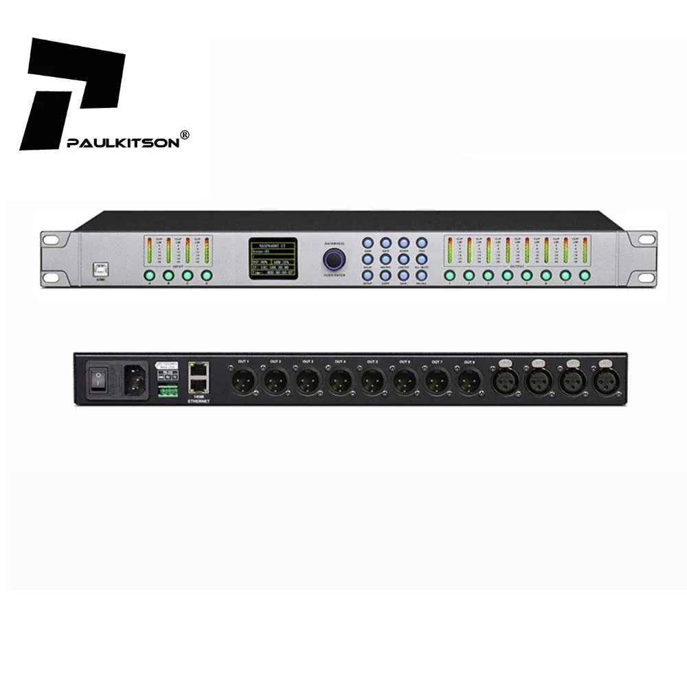 DPA0408RTS Sound Audio Processor Multi Effect Dsp Audio Processor With FIR Professional Grade Digital Audio Processor