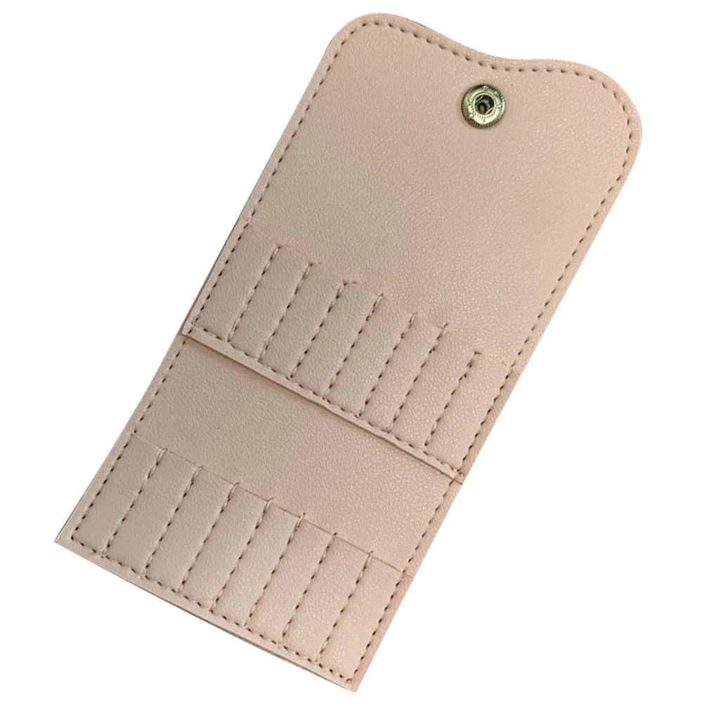 Porte-forets à ongles, sac de rangement à 16 trous, organisateur Compact en PVC épais pour la Protection professionnelle des outils à ongles