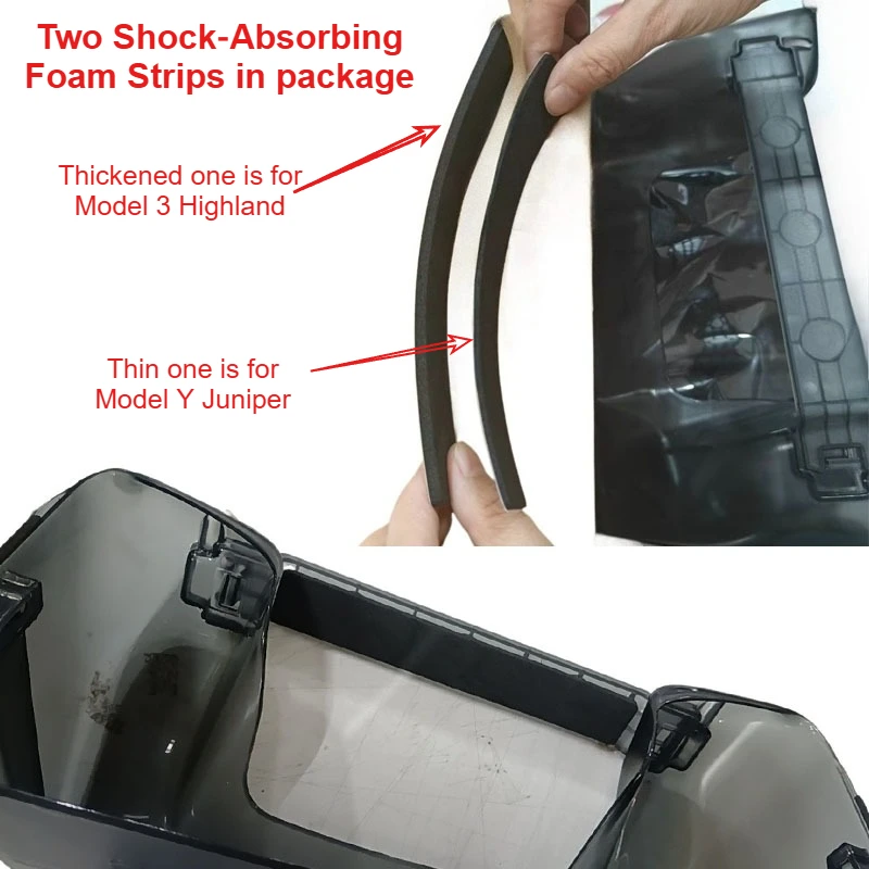 Für Tesla Modell Y/3 Highland Modell Y Juniper Versteckte Lagerung Box Organizer Fach Unter Zentrale Steuerung Bildschirm Box Auto zubehör – Detail 1