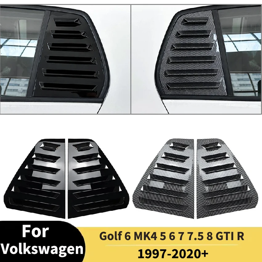

Для Volkswagen Golf 6 MK4 5 6 7 7.5 8 GTI R 1997-2020 + пара накладок на заднее боковое окно, спойлер, крышка жалюзи, вентиляционные отверстия