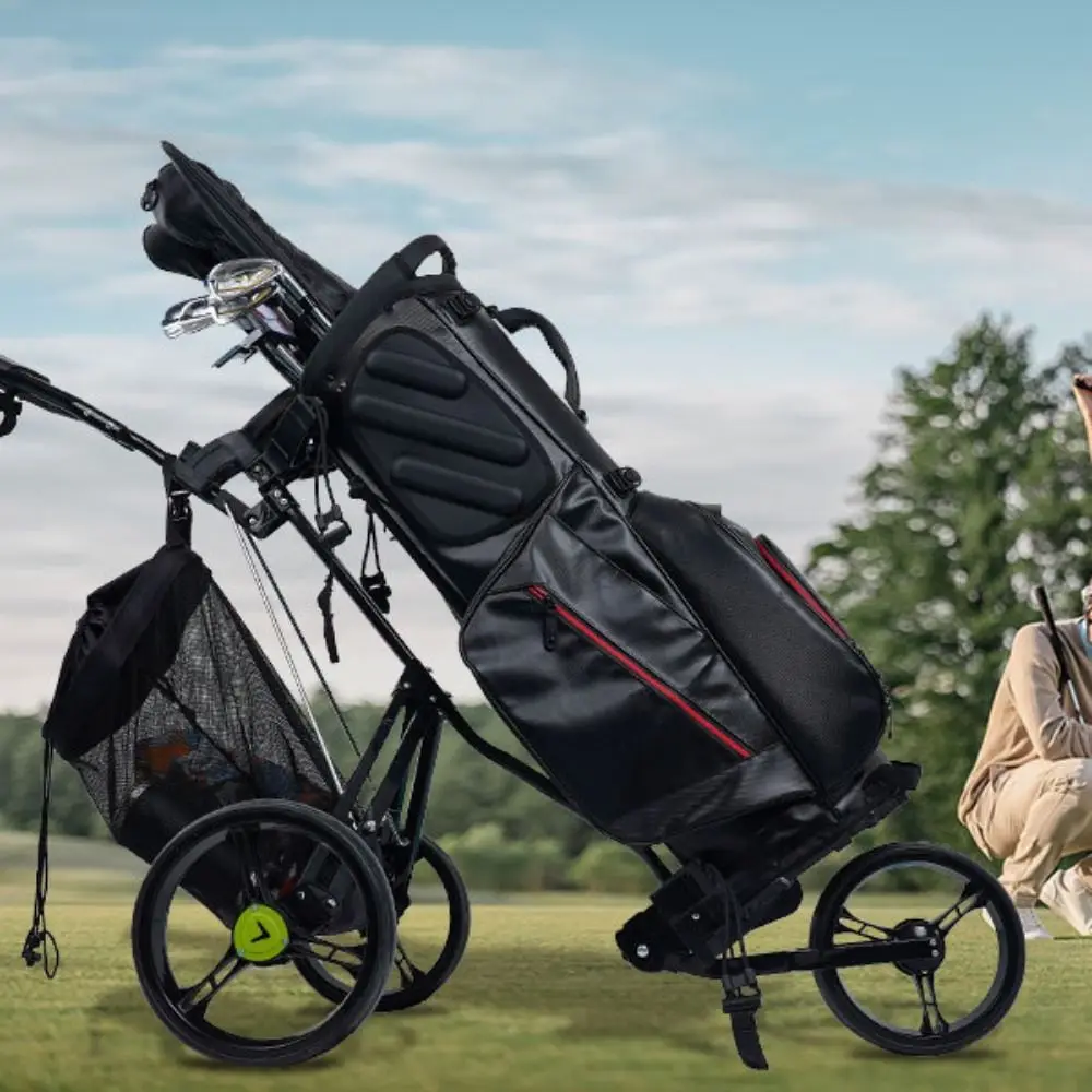 

Mesh Bag Golf Cart Storage Bag Large Capacity Cute Practical Golf Ball Drawstring Pouch Black Durable Golf Ball Container