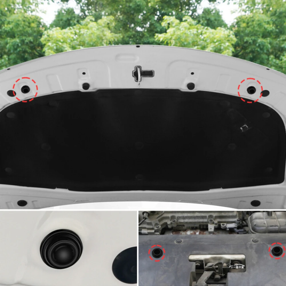 Car Trunk Sound Insulation pad Auto Door shock Absorbing Gasket For Citroen C4 C3 C5 C1 C2 VTS Berlingo Celysee Xsara Picasso view 5