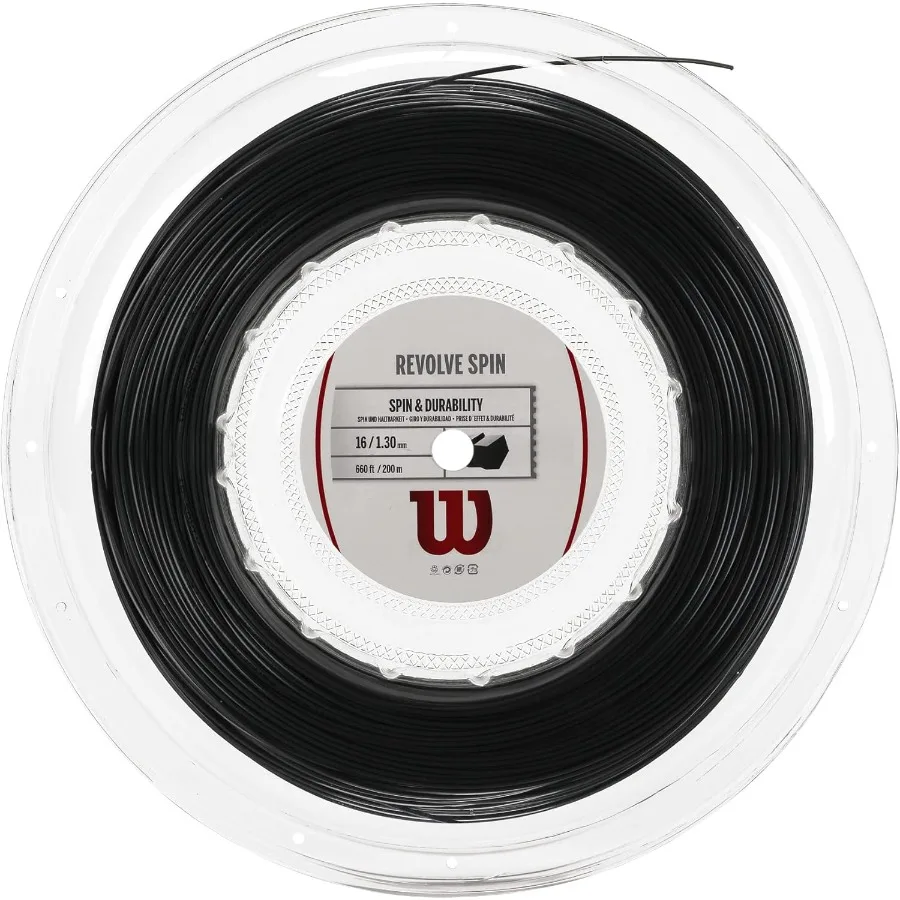 

Revolve Tennis String - Set and 200m Reel 16 and 17 Gauge for Professional Tennis Racket Stringing with High Tensile Strength a