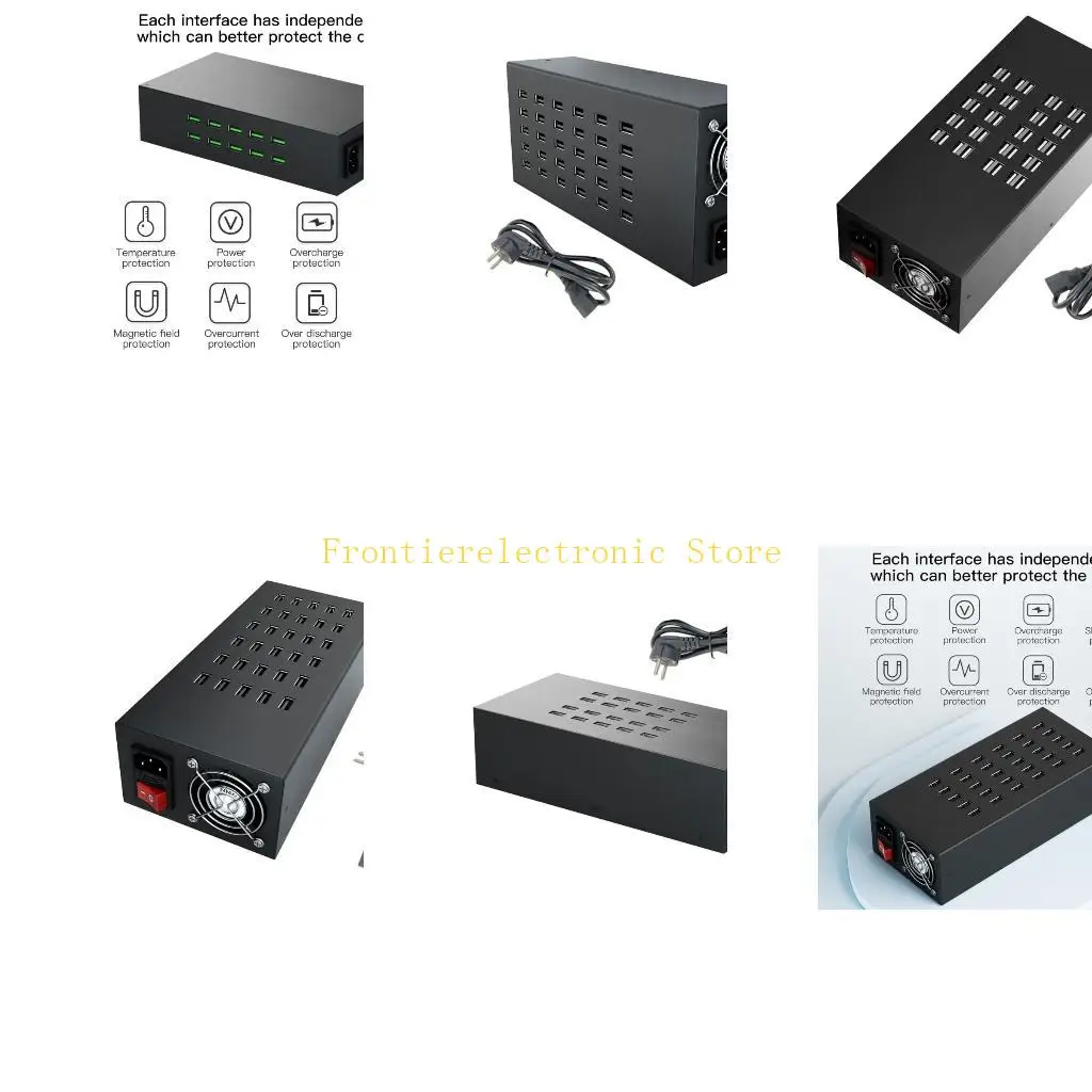 G8DB USB Charging Tower 40/30/20/10 Port Wall Desktop Dock for Busy Environment