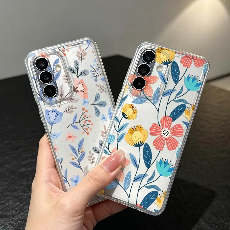 Exquisite Floral Pattern For Samsung Galaxy A57 A56 A55 A54 A53 A52 A37 A36 A35 A33 A26 A17 A16 A14 A07 A06 Phone Case Cover