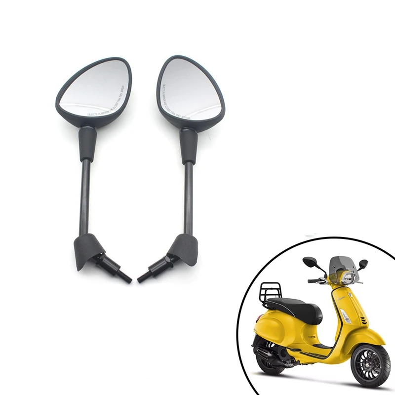 Motorcycle Mirrors Rearview Rear View Mirror Suit For Vespa GT GTS GTV 50 125 200 250 300 300Ie Sprint Primavera150