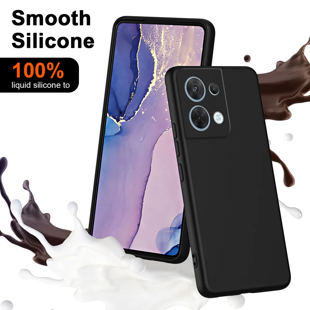Flüssige Silikonhülle für Xiaomi Redmi Note 13 Pro 4G Cover Redmi Note 13 Pro Plus 5G 13C Bumper Redmi 13 4G 5G stoßfeste Abdeckung – Detail 2
