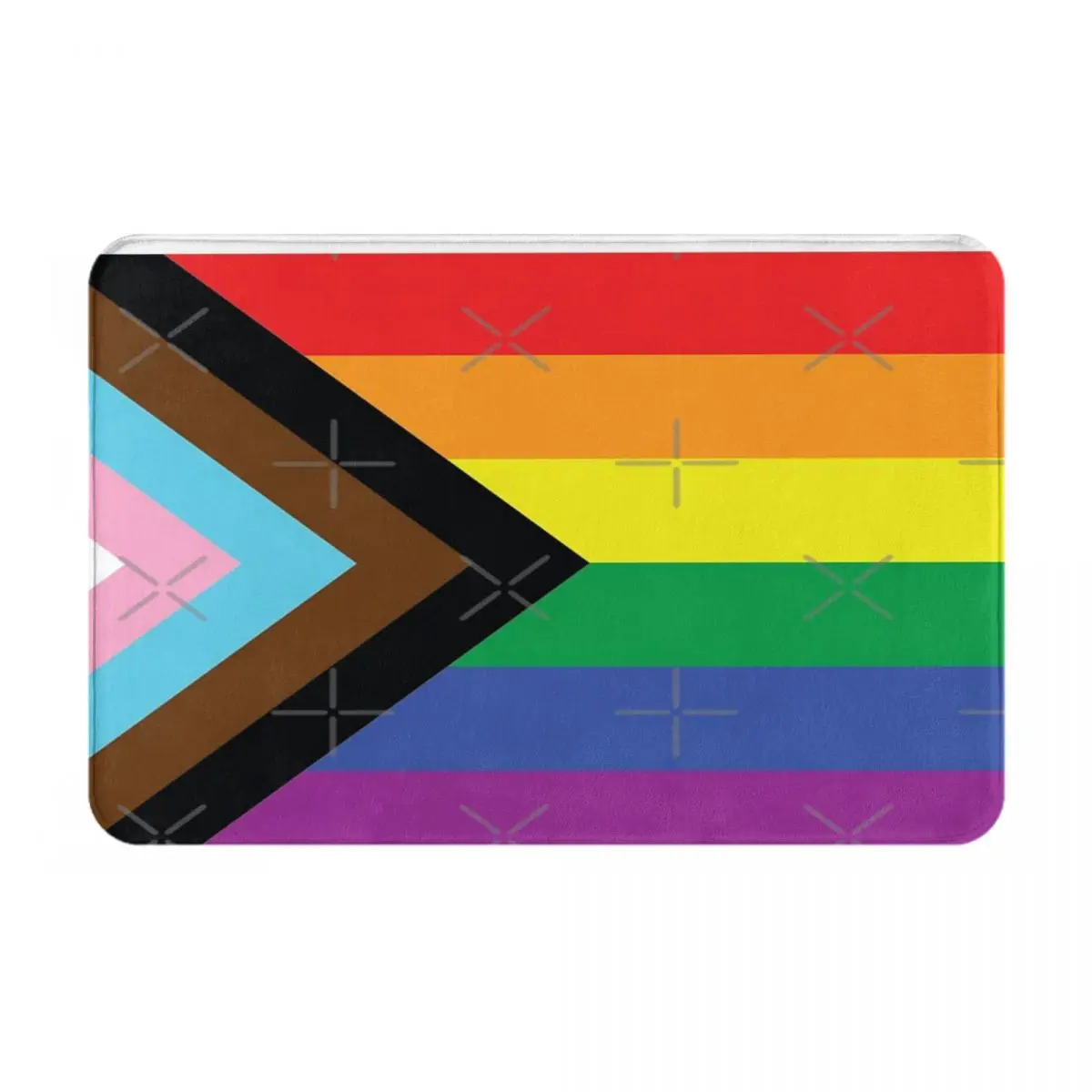 

Progress Pride Flag Bed Mat Bath Mats Home Kitchen Entrance Doormat Bath Rug Carpet Door Mat