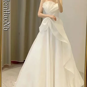 رداء دي ماري فساتين زفاف حمالة جديدة أزياء فستان زفاف رخيصة فساتين نوفيا أفضل 12 فستان مبيعات لجدة العروس - No2