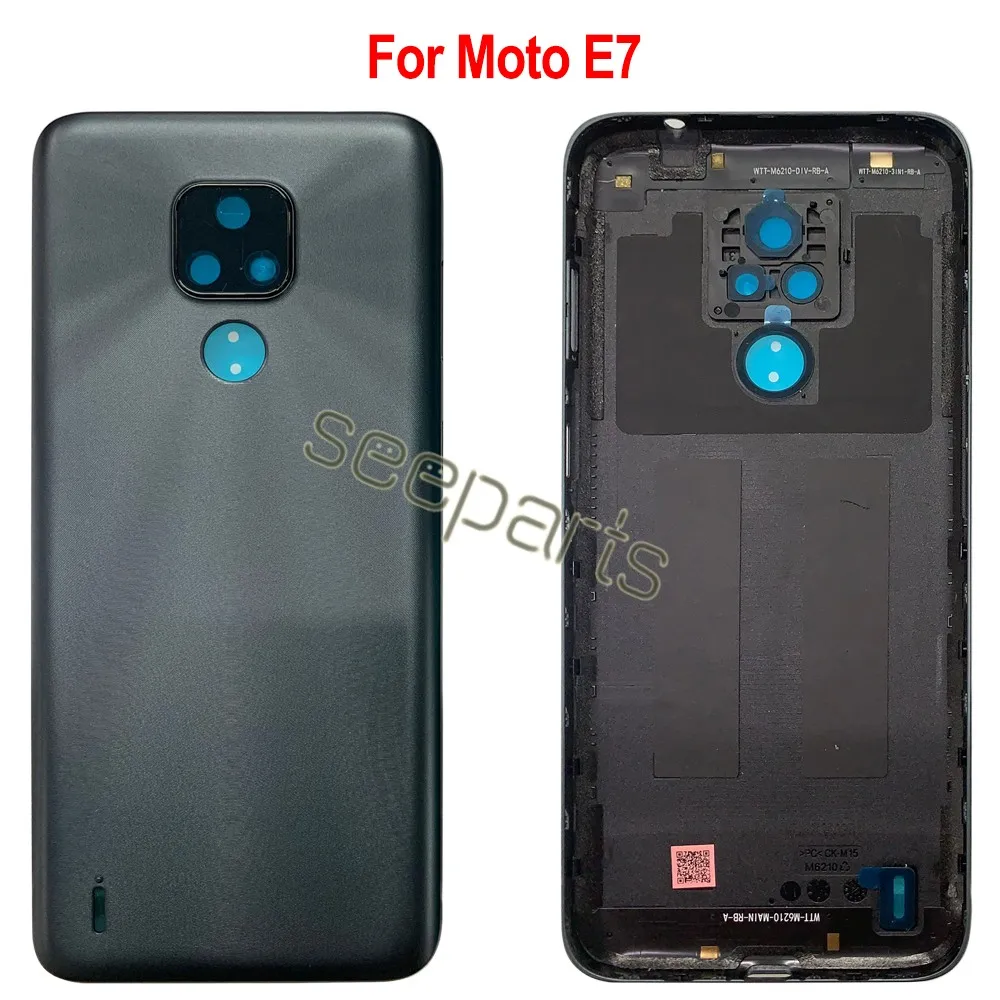 E7 Plus Back Battery Cover Rear Door Panel Housing Case For Motorola Moto E7 Power Battery Cover Replacement Part