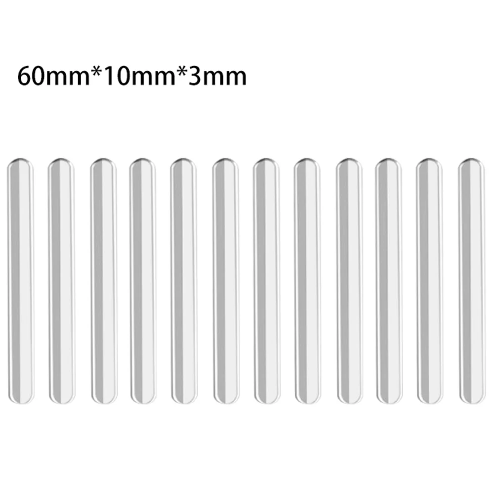 Quiet Environment 60*10*3mm Door Bumper Anti-collision Furniture Strip Door Stop Noise Reduction Silence Slamming