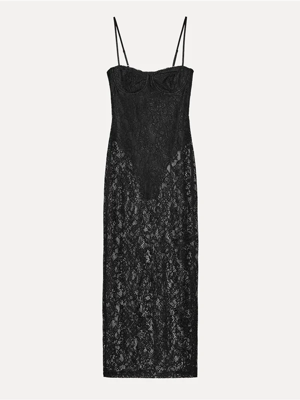 الخريف المرأة الدانتيل ter Dr سهلة المطابقة شخصية Sle Warehouse مباشرة ip ألف خط تنورة البوليستر النسيج #5