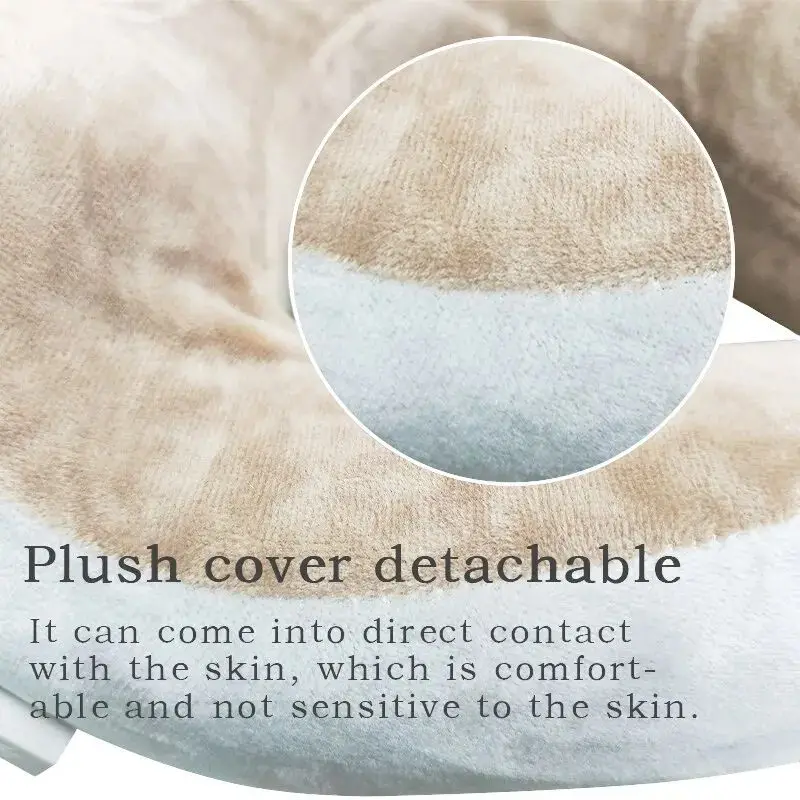 Electric Massage Pillow Neck Relaxation Tool U-shaped Fits the Neck Suitable for Travel Home Massage Single Button Operation