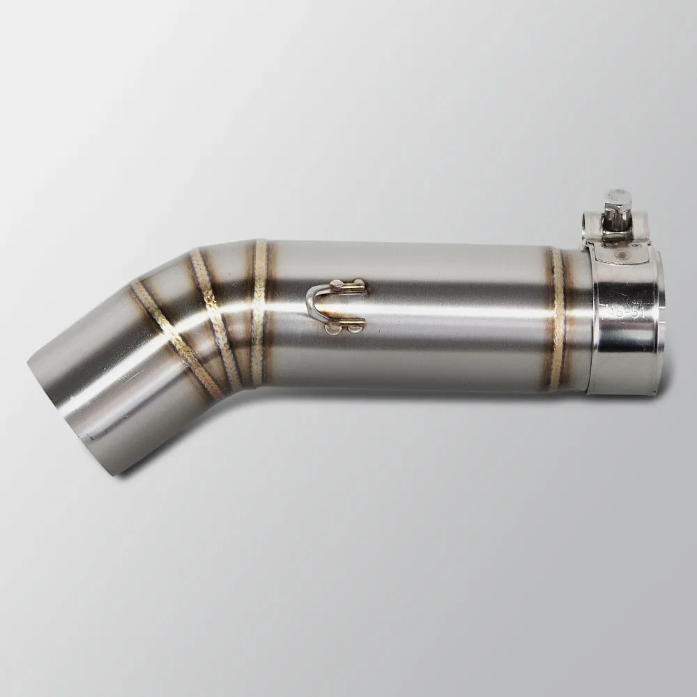 دراجة نارية العادم محول أنبوب لسوزوكي GSXR600 GSXS600 2011-2025 GSXR750 GSXS750 2011-2025 الفولاذ 51 مللي متر الأوسط وصلة الأنابيب