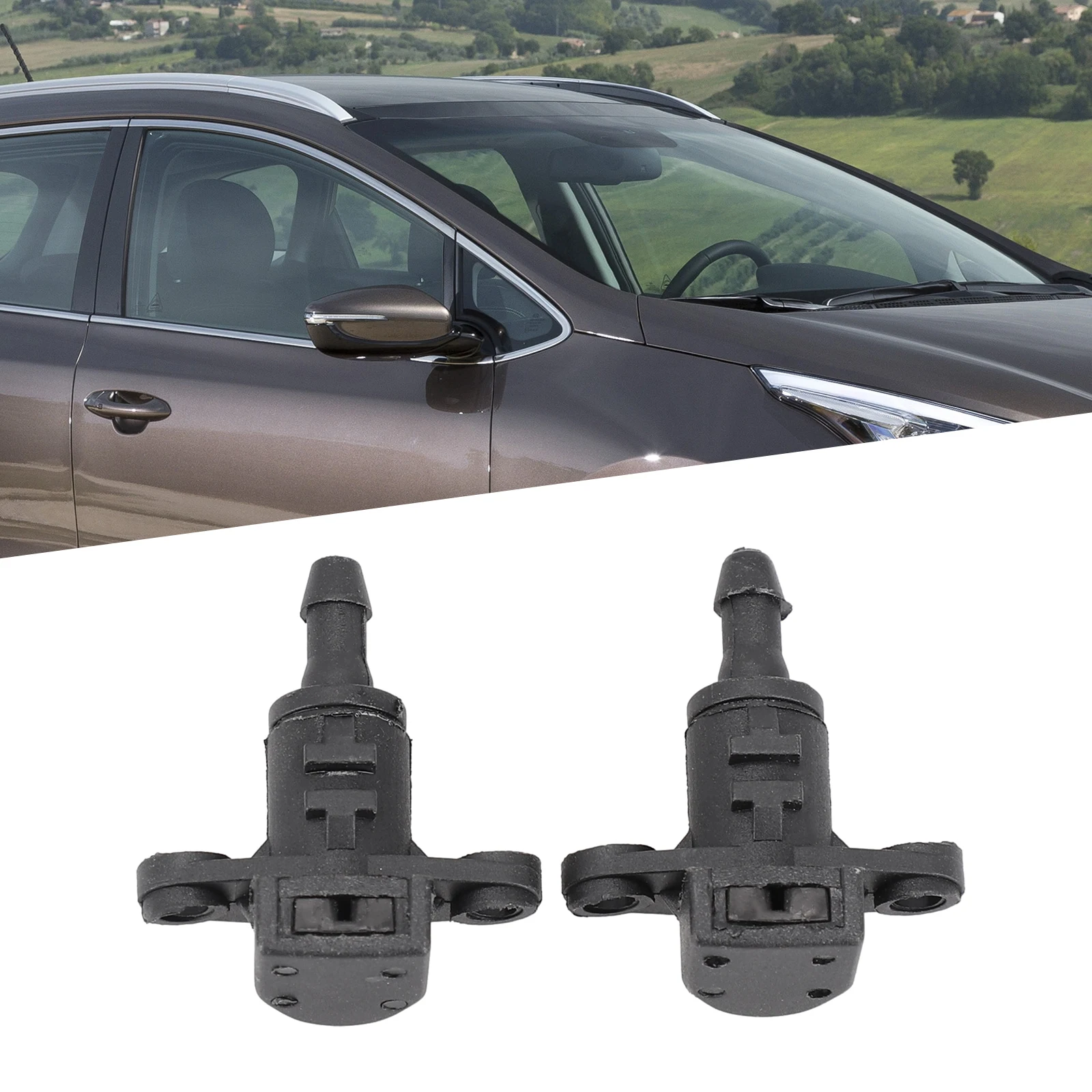 

Windscreen Washer Nozzles for Kia Models For Ceed Mk2 For Picanto Mk2 and For Rio Compatible with OEM Specifications
