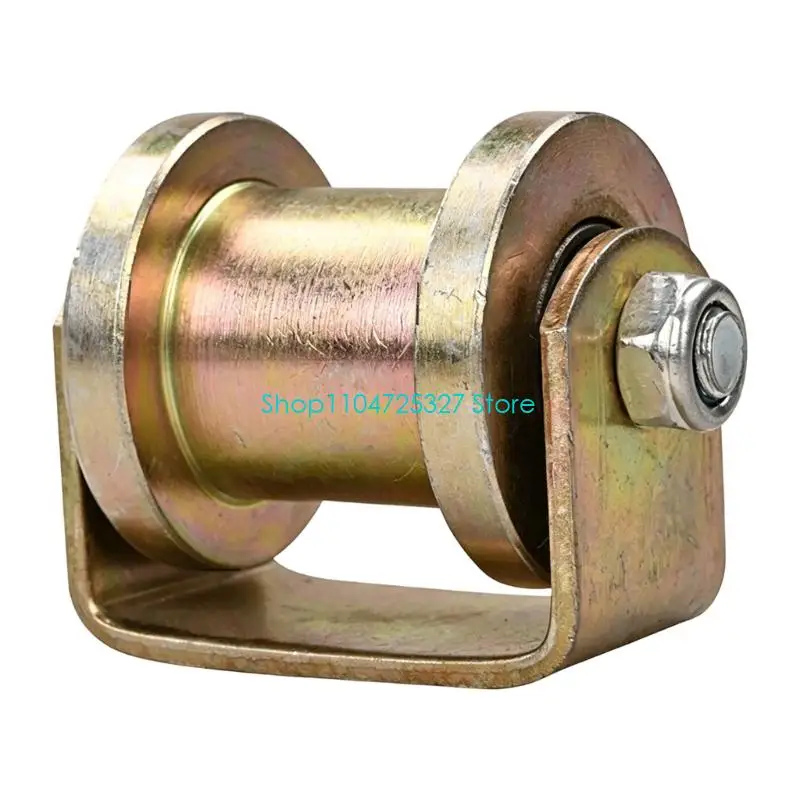 D8KF Enclosed Bearing H-Profile Pulley with Integrated Cast Wheel and Mounting Frame for Guided Movement on Warehouse Beam