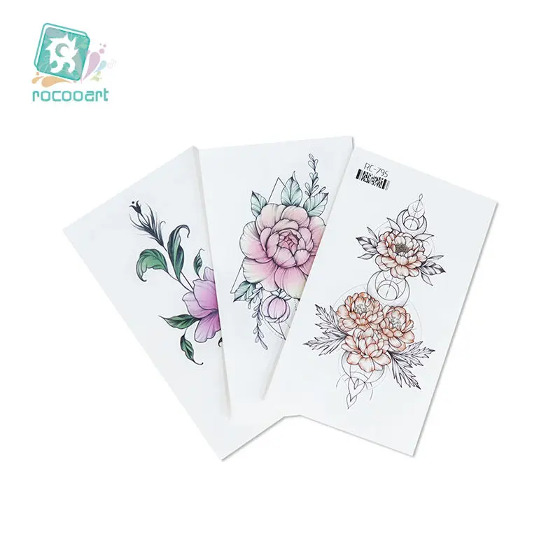 15 tymczasowych naklejek z tatuażami kwiatowymi motylkami na twarz, kostkę, ramię, szyję itp. Ekologiczne wodoodporne naklejki z tatuażami