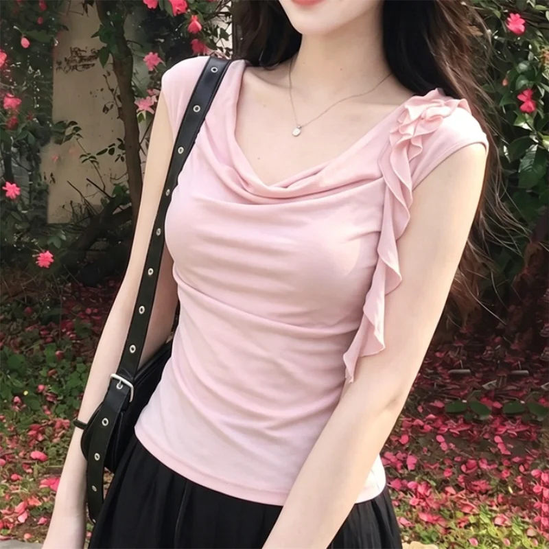 Kaos Wanita Lengan Pendek Musi - Men'S Fashion Pink Shirt ulasan dan harga