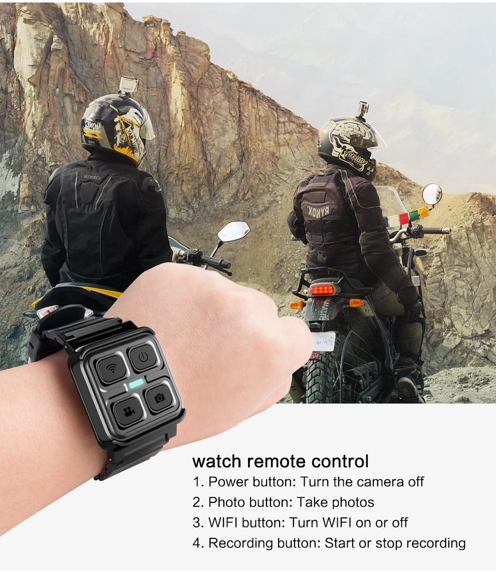 Original SJCAM Accessories SJ8 Remote Control WiFi Watch for M20 SJ6 Legend SJ7 Star SJ9 SJ10X Pro C200 A10 A20