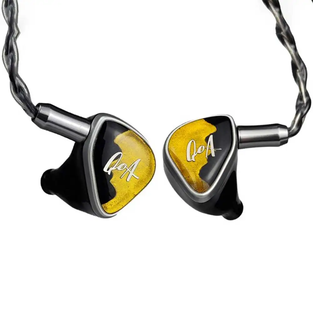 New QoA Margarita In-Ear Earphone 1BA+1DD+2 Sonion Electrostatic 4.4mm Balance Plug Hifi Music Headsets Cable Headphone Gifts