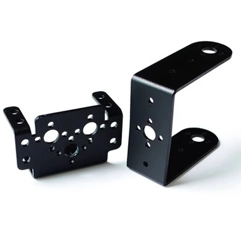1set 2 DOF Short Pan And Tilt Servos Bracket Sensor Mount Kit For  Compatible MG995 Wholesale Retail