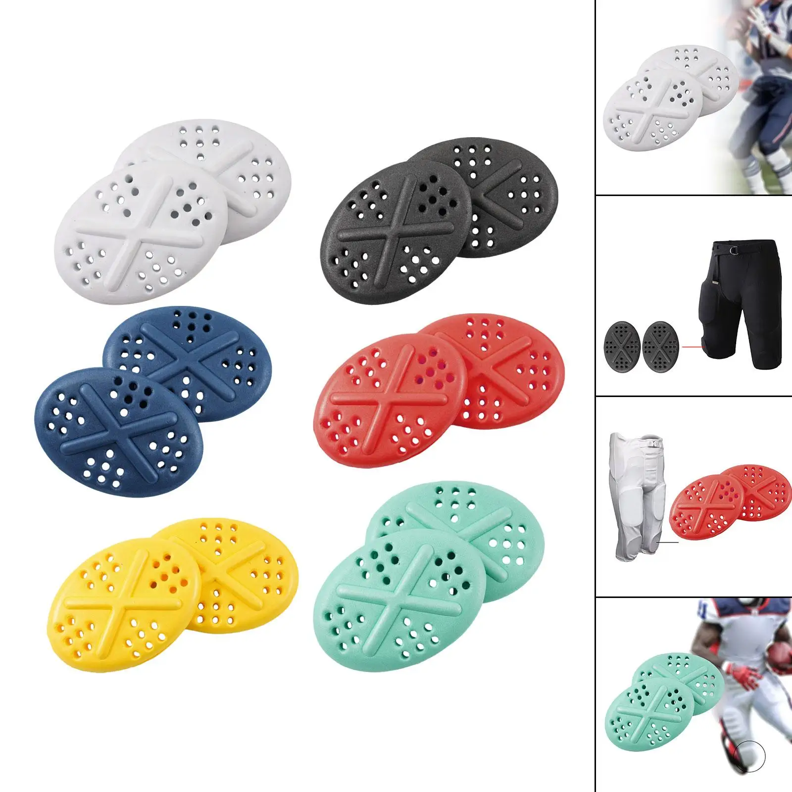 

2Pcs Mini Soccer Shin Guards Protector Accessories Compact Ventilated Type Shin Protection Football Training for Youth Adults