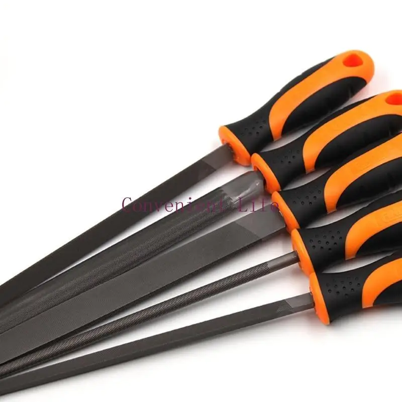 L1EE Set lime in metallo a dentatura media, 5 pezzi, piatte per triangolo tondo quadrato semitondo