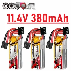 3 sztuki CODDAR POWER MAX 120C 3S 11.4V 380mAh 60C z wtyczką XT60 bateria Lipo do 1:8 1/8 RC cztery samochody terenowe